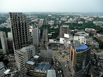 sky view of Dhaka city
