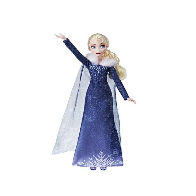 Poupée Disney La Reine des Neiges, joyeuses fêtes avec Olaf : Elsa classique, hors boite.