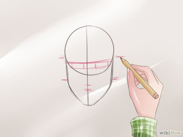 Cara Menggambar Wajah Pria