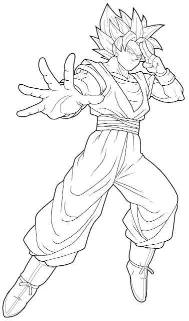 Best Free Printable Dragon Ball Goku Coloring Pages
