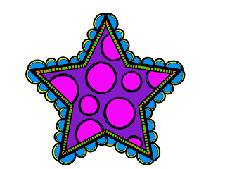 Free Printable Funny Stars Clipart.