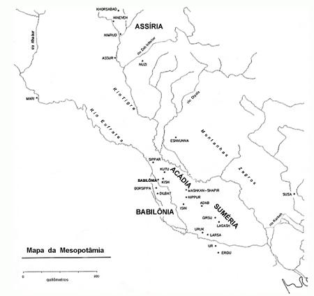 Mapa mesopotâmia e Suméria