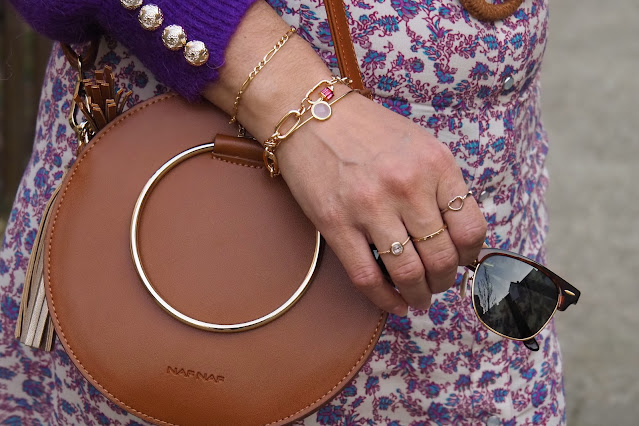 look du jour, mode, jupe sézane, basket stan smith coeur, pull violet, les petites bulles de ma vie