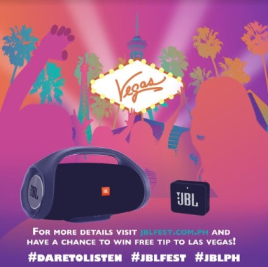 Buy JBL Boombox and the JBL GO2 to get a chance to win a trip to JBL Fest 2018 in Las Vegas 