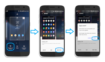 Cara Instal Tema Galaxy S9 Plus di semua android