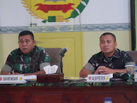 DANRINDAM XVI/PTM PIMPIN KEGIATAN PERENCANAAN LATIHAN OLAH YUDHA DIKMABA TNI AD TA. 2023 (OV)