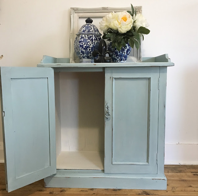 seafoam blue cupboard by lilyfield life