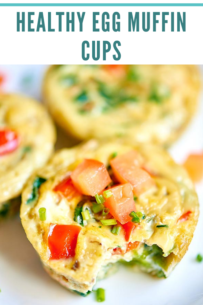 Healthy Egg Muffin Cups #egg #muffins #breakfast #healthy #low #carb