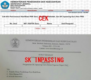Cara Cek Proses SK Inpassing Bagi Guru Non PNS Via Online Terbaru
