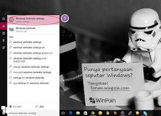 mematikan cloud based protection dan sample submission di windows 10