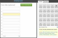 InstaCalc calculadora online gratis