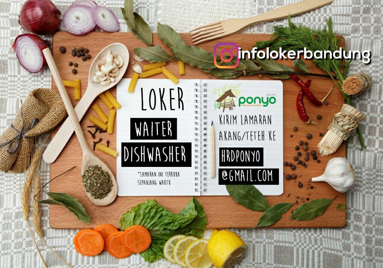 Lowongan Kerja Rumah Makan Ponyo Bandung Desember 2017