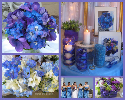 turquoise and purple wedding