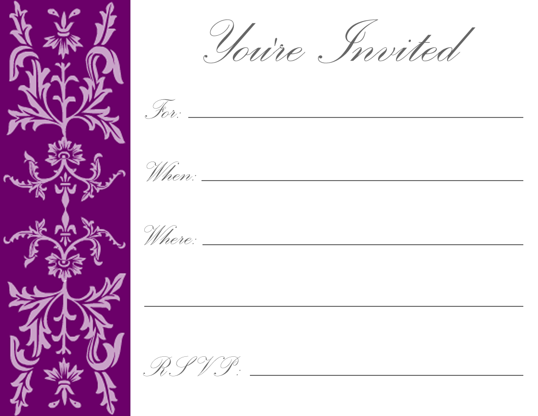 Awesome 33 Invitation Card Template Online