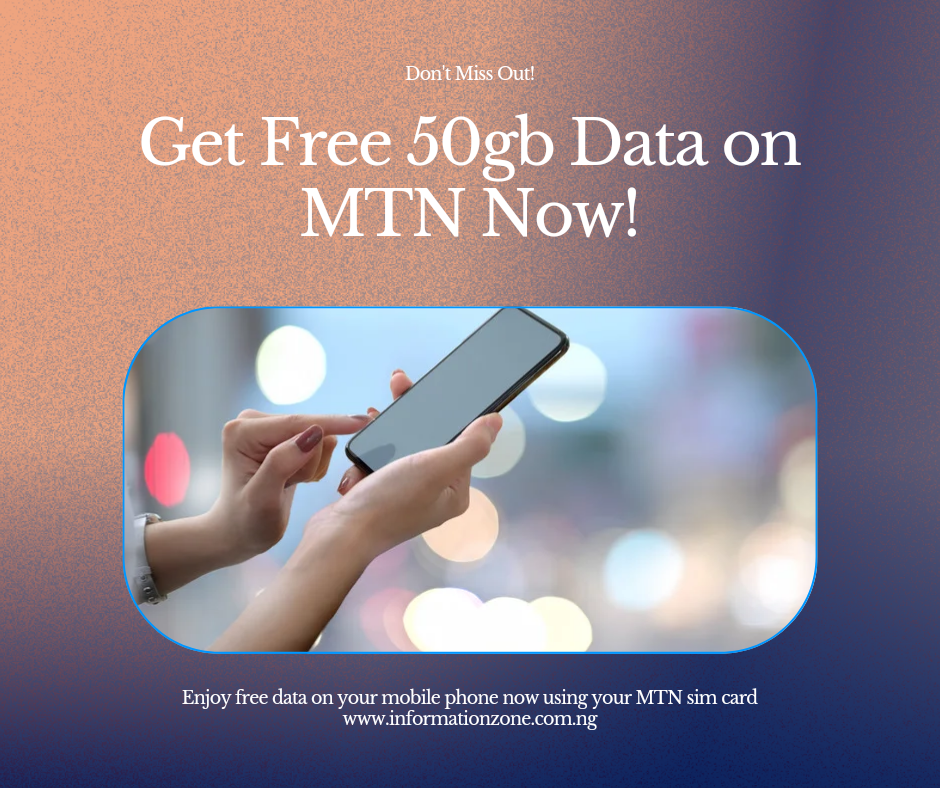 Free 50gb data mtn data [updated]