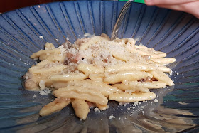 Capocci's Italian Restaurant bambini menu main meal carbonara with fresh pasta 
