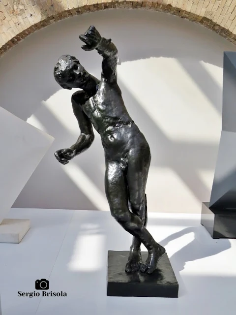 Close-up da Escultura Gênio do Repouso Eterno na Pinacoteca de São Paulo