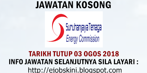 Jawatan Kosong Suruhanjaya Tenaga (ST) - 03 Ogos 2018