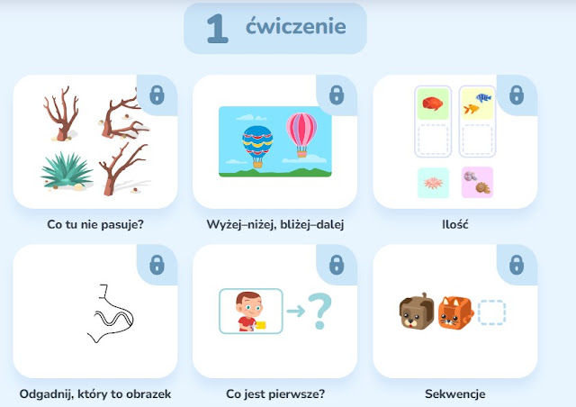 Bezpłatne gry edukacyjne dla dzieci rozwijające logiczne myślenie, zdolność koncentracji i pamięć - online