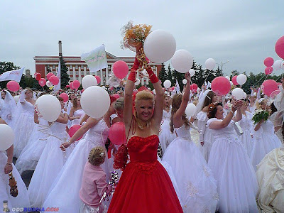 The parade of brides in kursk