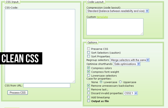 Clean CSS