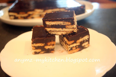 My Kitchen: Kek Batik Coklat Beragar-agar