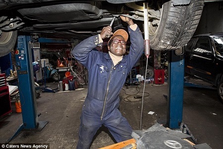 Meet the Ghanaian King Who Works Full Time as a Mechanic in Germany and Rules His People via Skype (Photos)