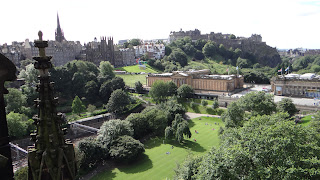 View of Edinburgh Castle from Sir Walter Scott Monument