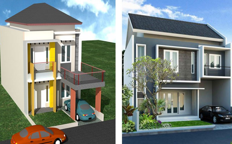 Contoh Desain  Rumah  Minimalis  Dua  Lantai  Modern dan Terbaru 