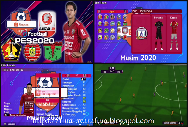 Download PES 2020 Jogress PPSSPP V3.5 Update Transfer 2020 Liga 1 Indonesia