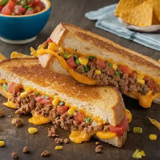 Taco Grilled Cheese Sandwich