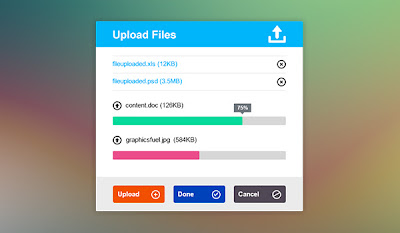 Upload File Interface (PSD)