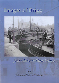 Front cover of the book Images of Brigg from Edwardian Times -  compiled by renowned local authors/historians John and Valerie Holland - see Nigel Fisher's Brigg Blog