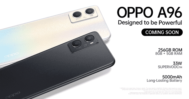 OPPO A96 to launch in the Philippines on May 4