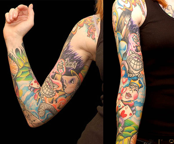 hot rod tattoo arizona: full sleeve tattoo calligraphy idea Removable 