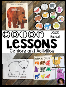Color activities and lessons for preschool, kindergarten, pre-k and 4K.