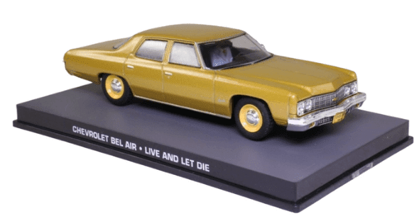 bond in motion 1:43 eaglemoss, chevrolet bel air 1:43 live and let die