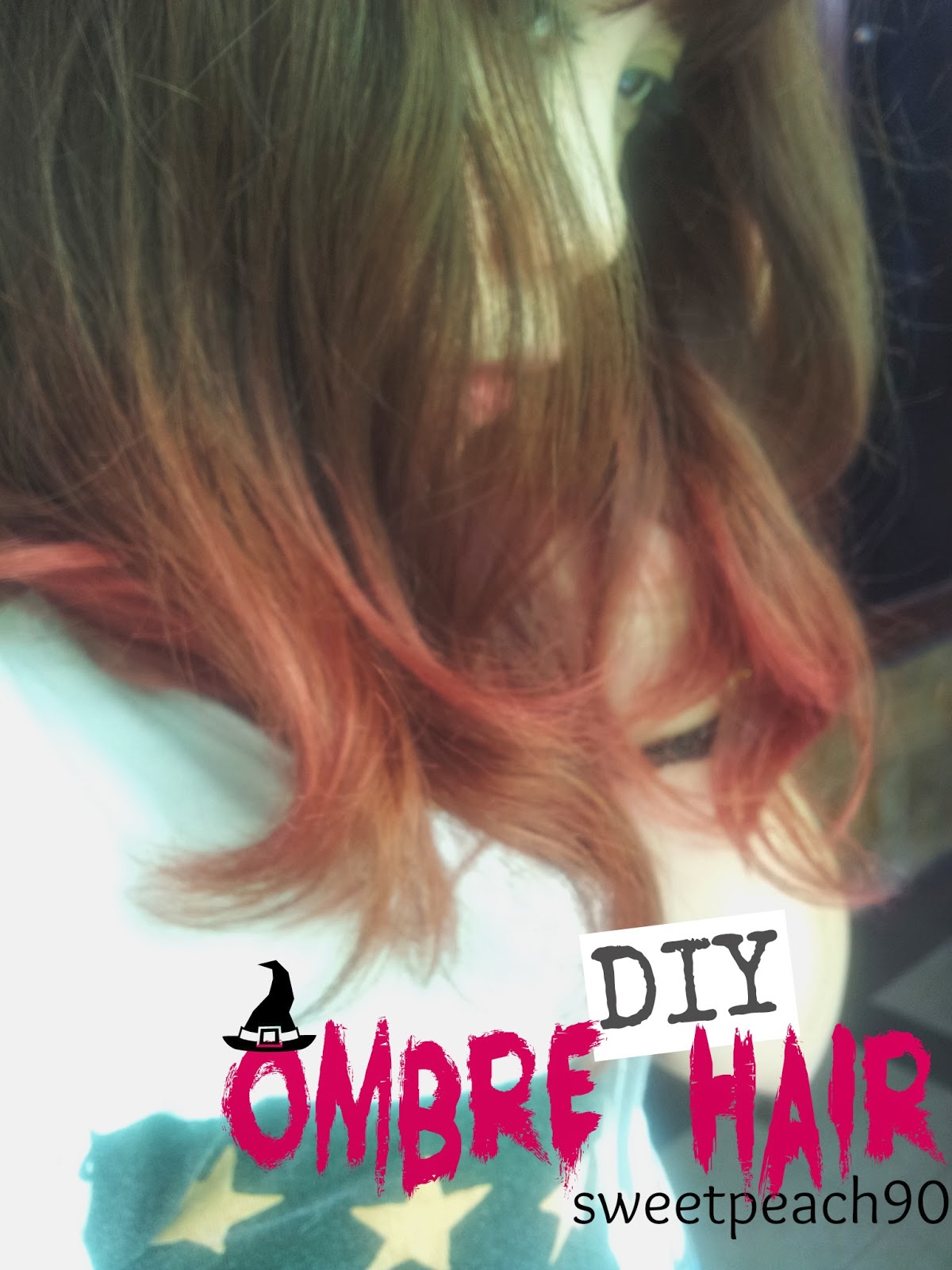 Sweet Peach DIY Ombre Hair Red Pink 