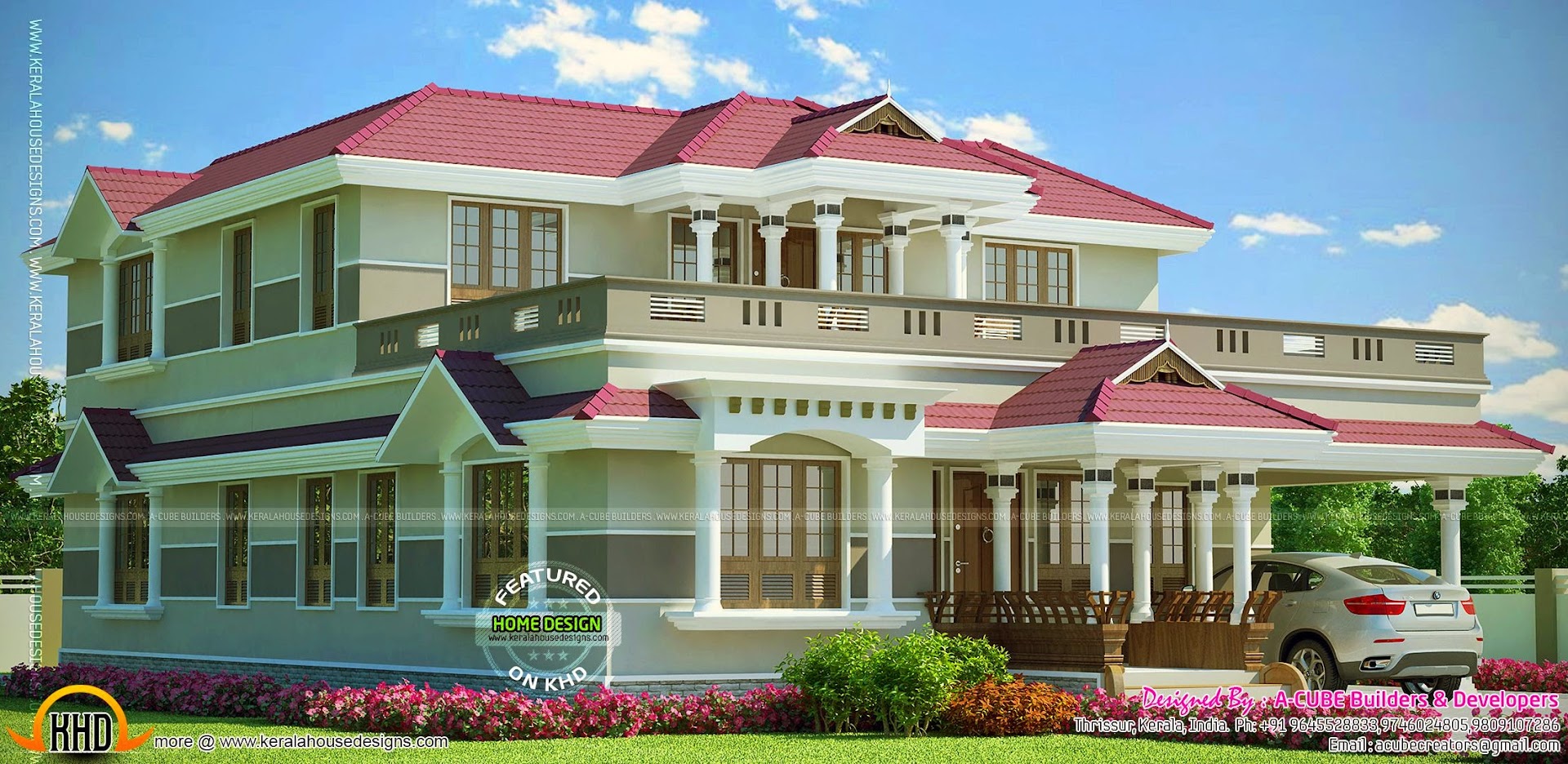 Grand Kerala  home  design  Kerala  home  design  and floor plans 