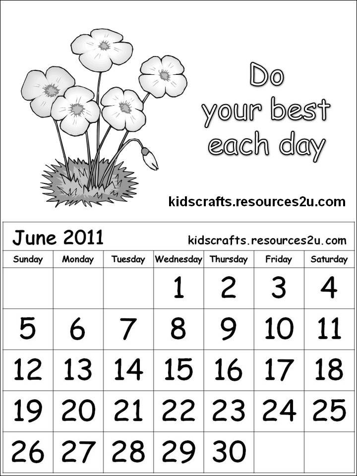 june 2011 calendar page. Free Calendar 2011 June for