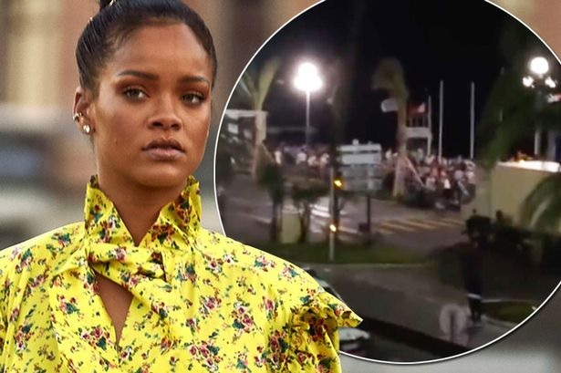 Rihanna leaves Nice eatery looking tense amid massacre after cancelling concert