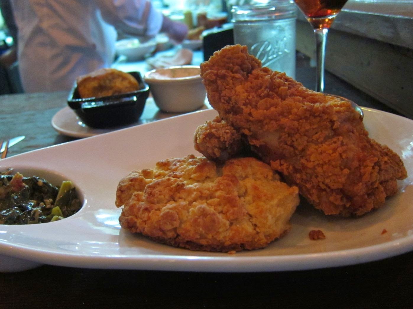 Fried chicken at Hops & Hominy, SF