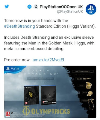A special version of Death Stranding with a different cover exclusive to Amazon UK