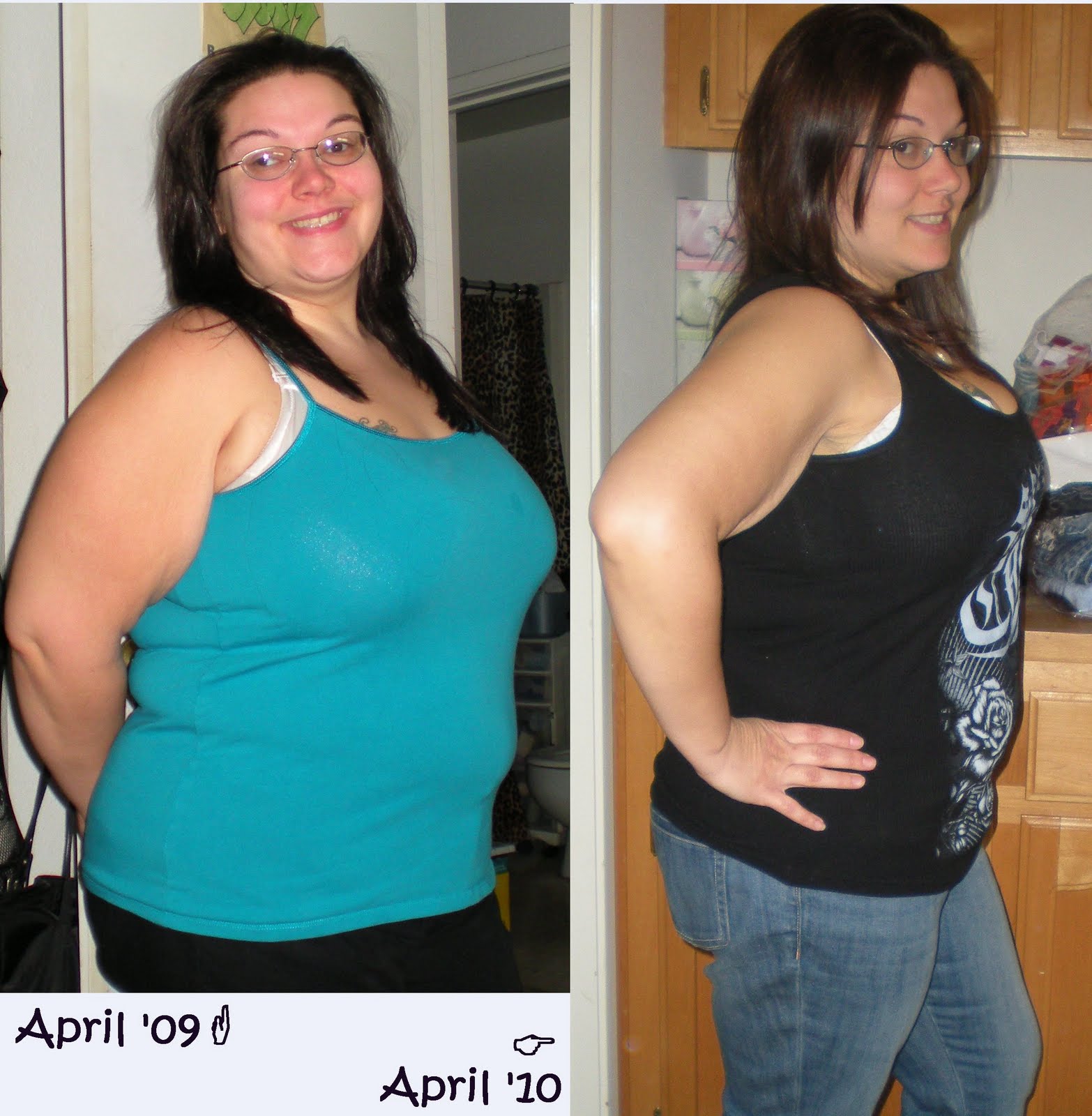 before and after weightloss