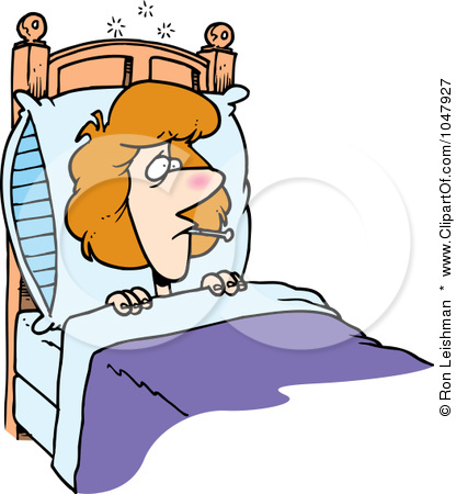 ... -Free-RF-Clip-Art-Illustration-Of-A-Cartoon-Sick-Woman-In-Bed.jpg