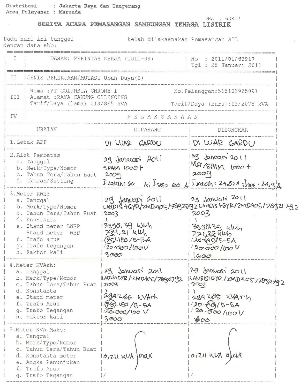 Contoh Berita Acara Test Commissioning - Contoh 37