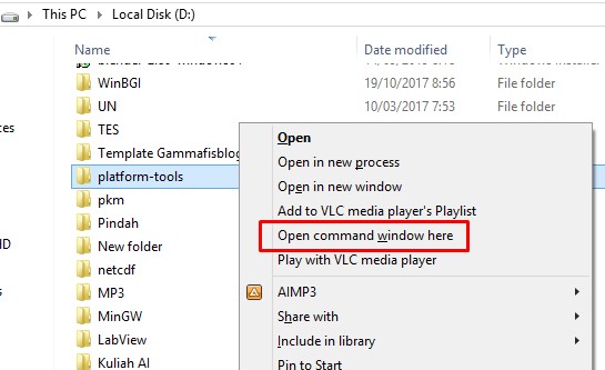 Open Command Window