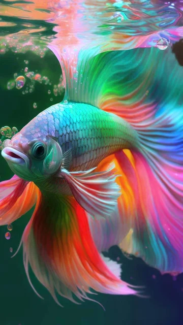 Papel De Parede Celular: Peixe Colorido De Aquário