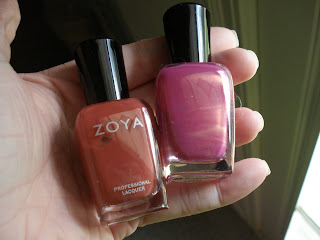 Zoya 3-free polishes Natalie and Joy warm colours