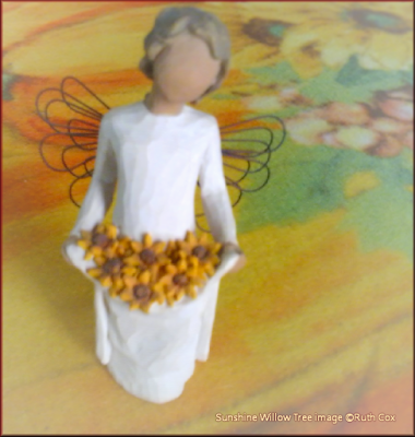 My Willow Tree Sunshine Sculpture with Sunflowers